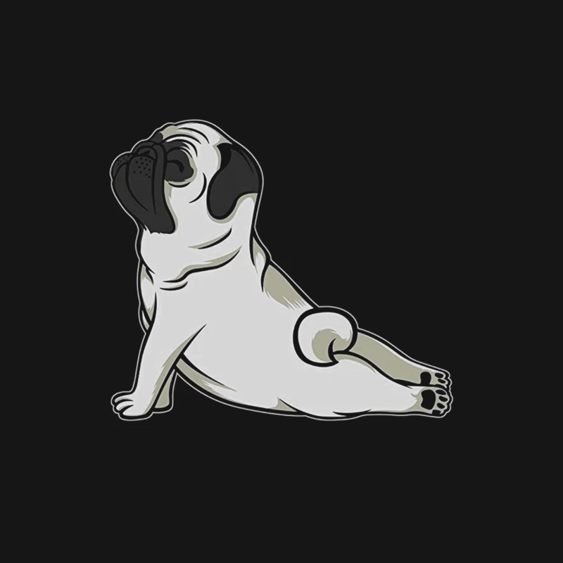 Chien mignon en posture de yoga Femme T-Shirt