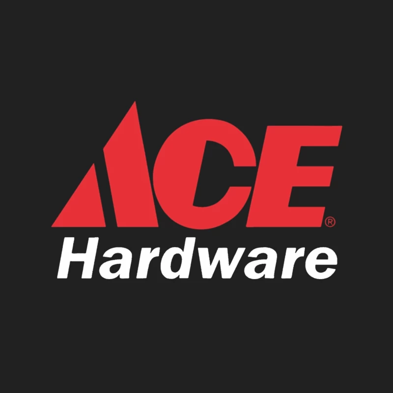 Ace Hardware Store Logo in Red and White Design Bucket Hat