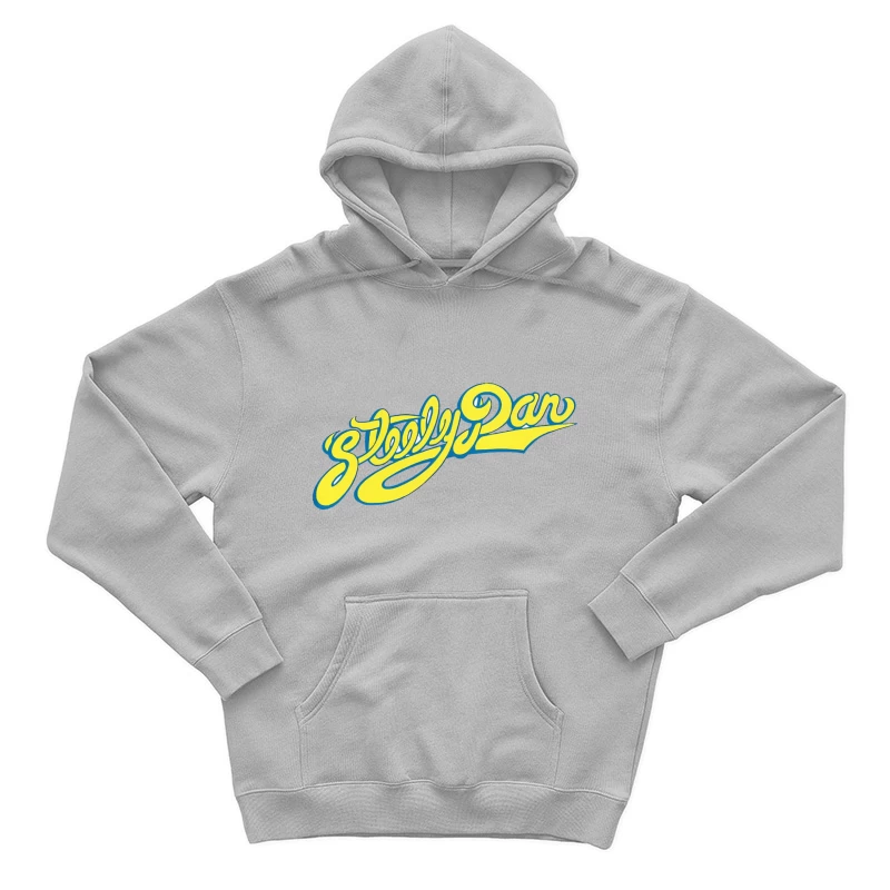 Steely Dan Classic Yellow Cursive Band Logo Male Pullover Hoodie