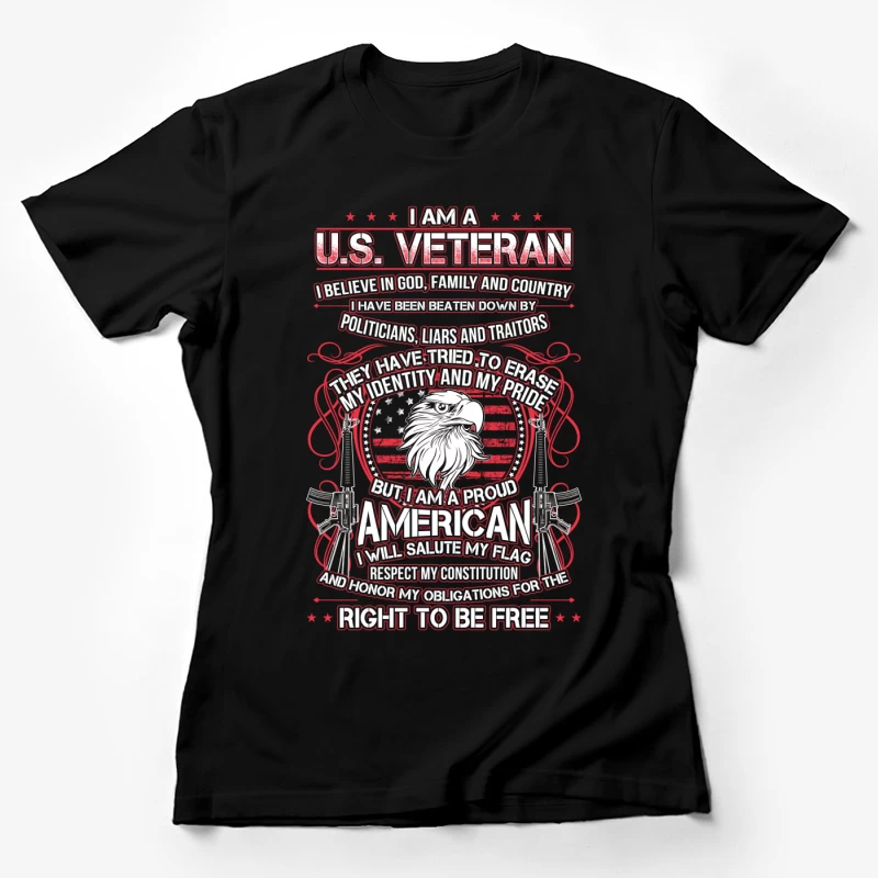 Fierté d'un vétéran américain Femme T-Shirt
