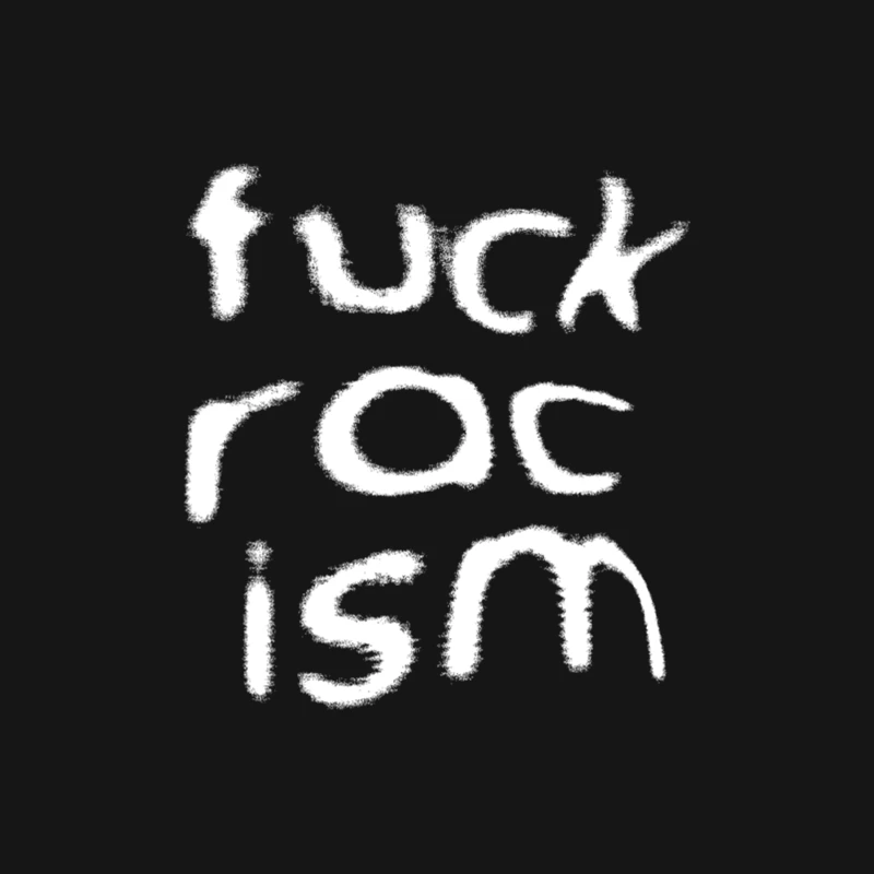 Fck Racism! Retro Style Typography Design Male Long Sleeve T-Shirt