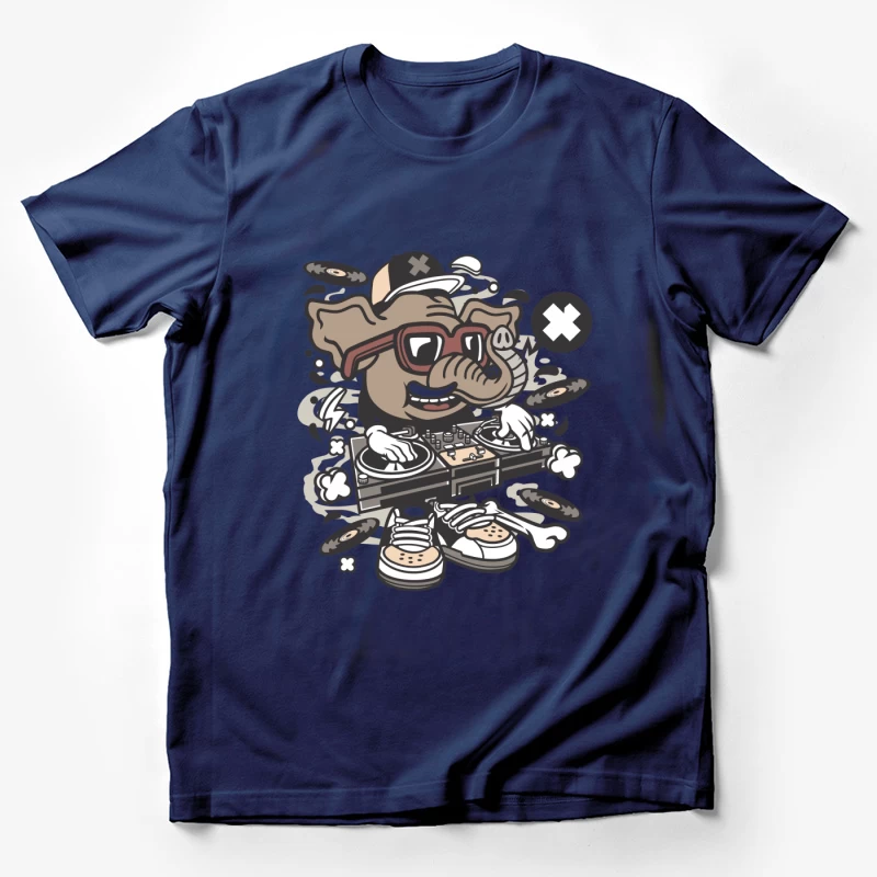 Éléphant DJ avec platines Homme T-Shirt