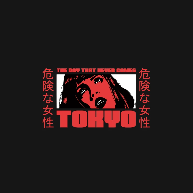 Gefährliche Frau in Tokio Herren Langarm T-Shirt