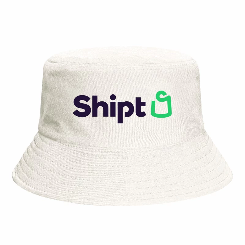 Shipt Modern Minimalist Logo with Green Hanger Icon Bucket Hat