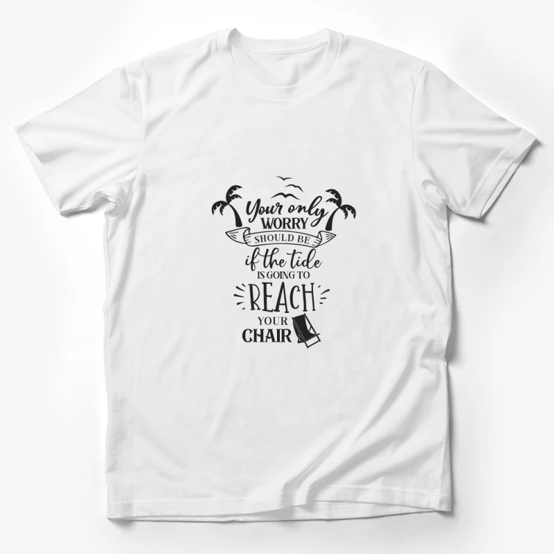 Citation inspirante pour la plage Homme T-Shirt