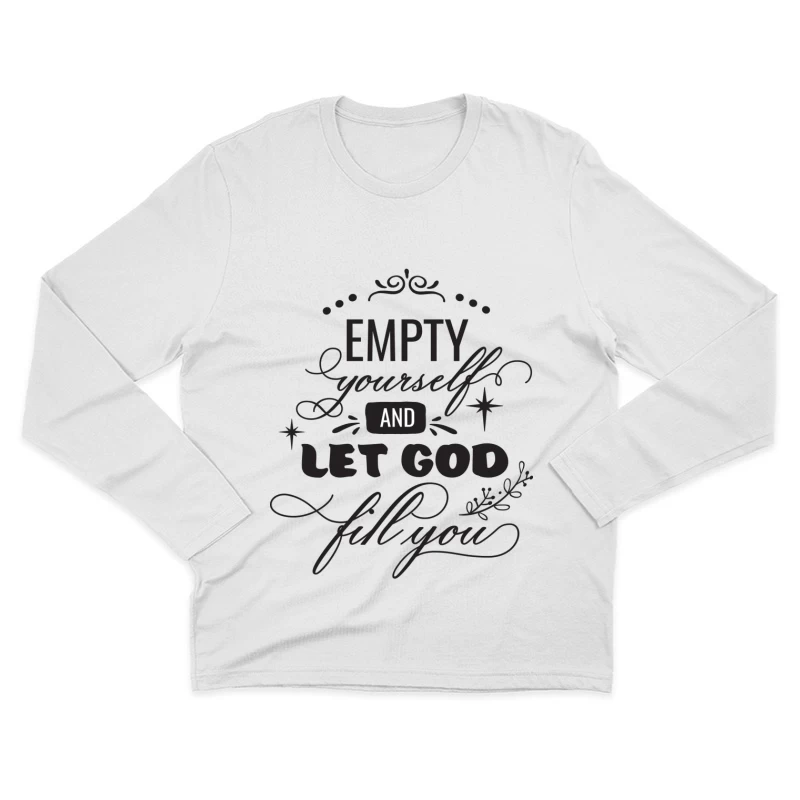 Inspiration Divine et Motivation Homme Manches Longues T-Shirt