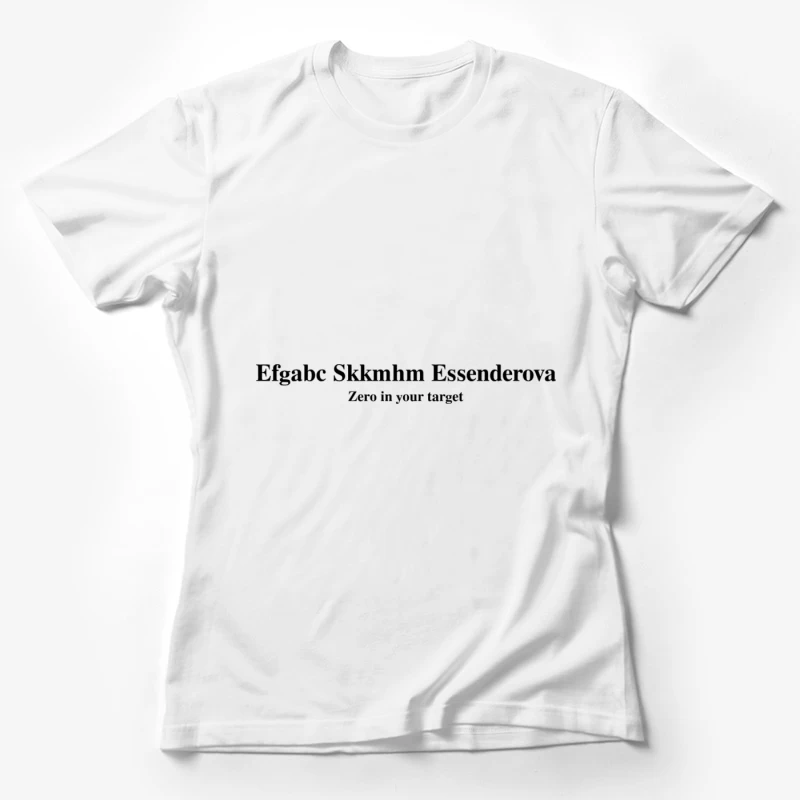 Elegantes typografisches Design Damen T-Shirt