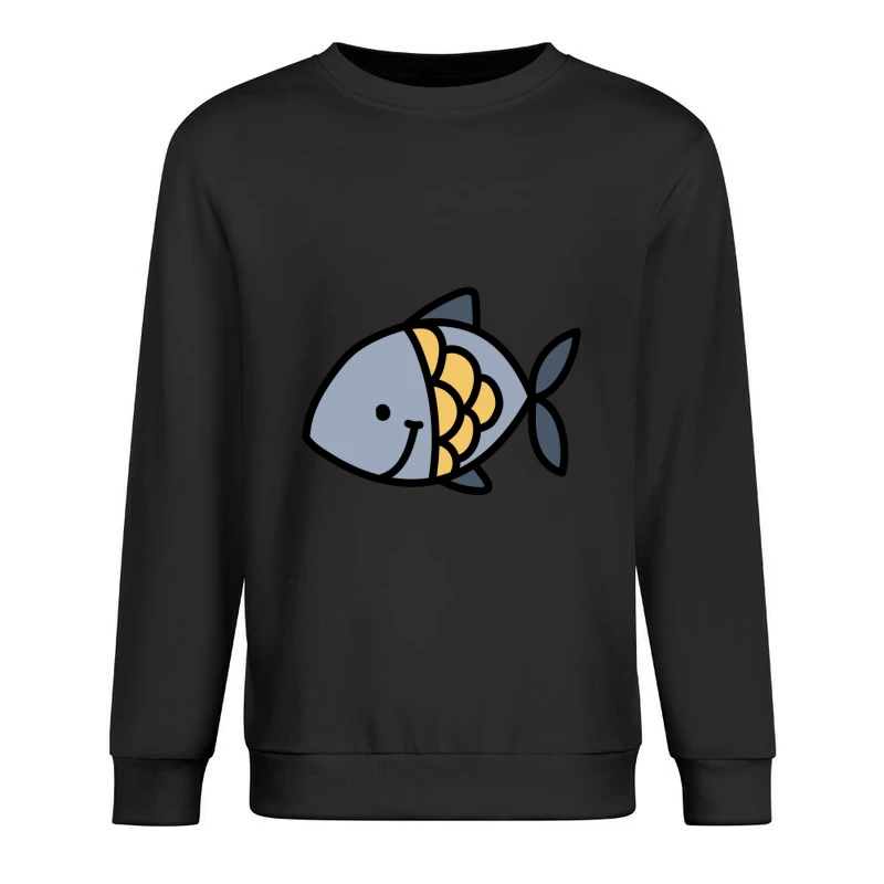Illustration de poisson souriant Homme Sweat-shirt à enfiler