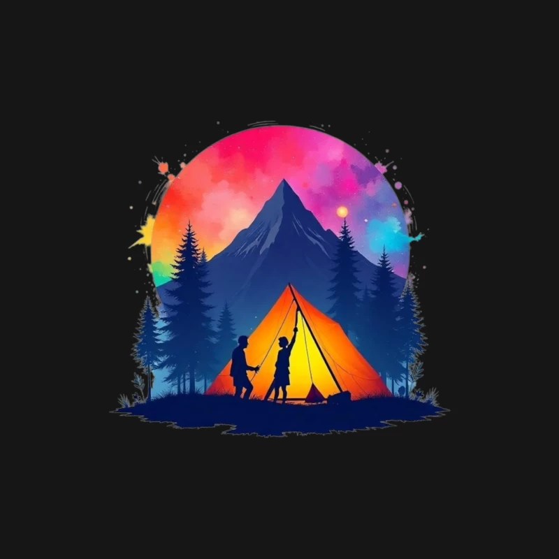 Camping Adventure under the Stars Male Long Sleeve T-Shirt