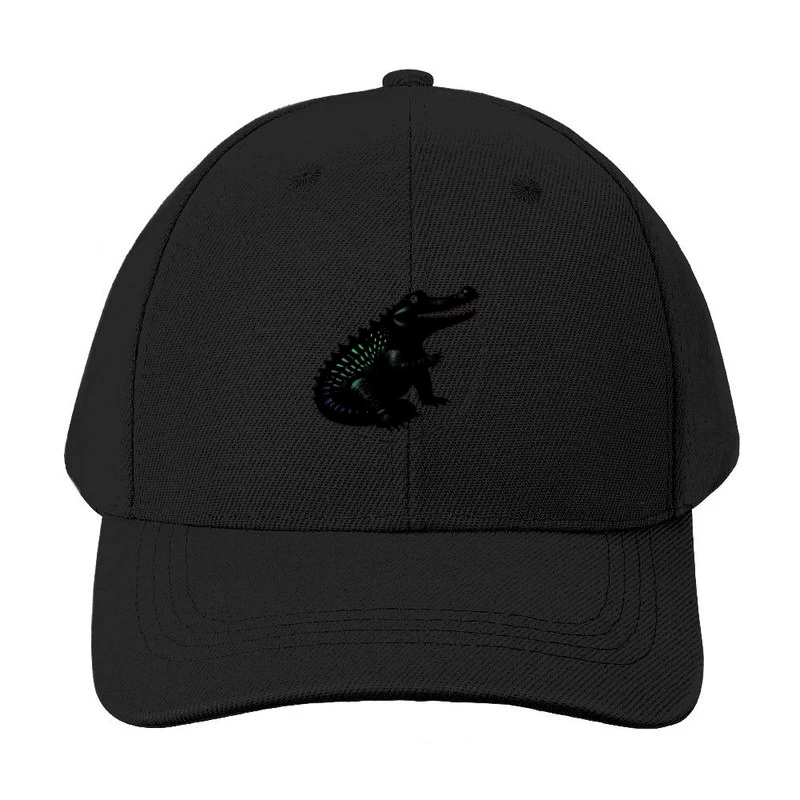 Friendly Black Dinosaur Silhouette with Friendship Quote Baseball Cap