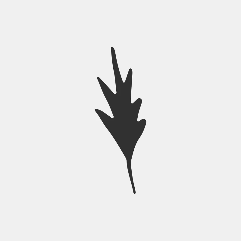 Silhouette de feuille noire Homme Débardeur