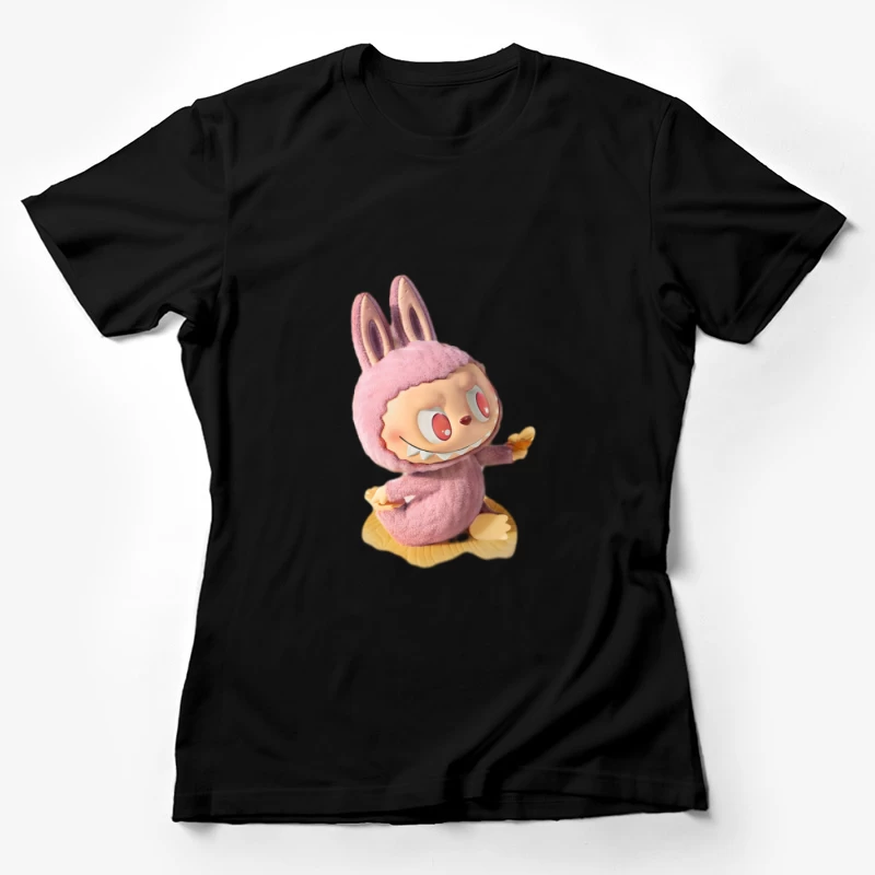 Manga-Plüschfigur in rosa Kostüm Damen T-Shirt
