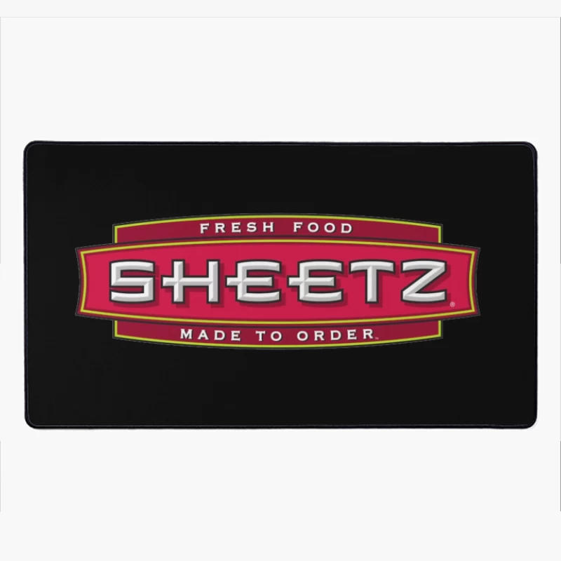 Sheetz Convenience Store Logo with Made to Order Fresh Food Branding Desk Mat