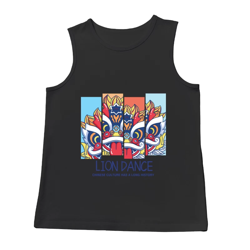 Traditioneller Löwentanz in der chinesischen Kultur Herren Tanktops