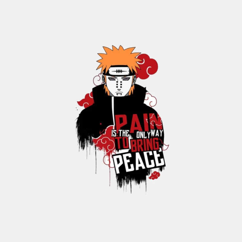 Anime Charakter mit Friedensbotschaft Herren Tanktops