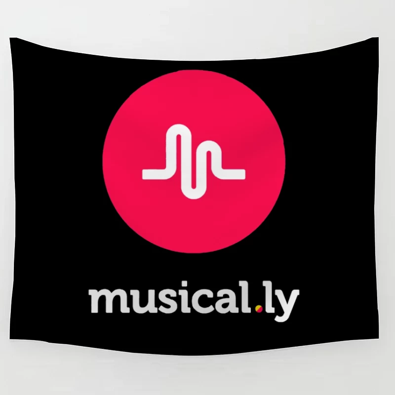 Musical.ly Social Media App Logo Design Tapestry