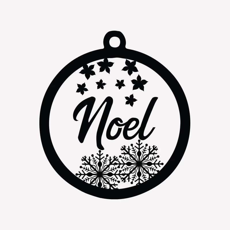 Décoration de Noël avec flocons et étoiles Femme T-Shirt