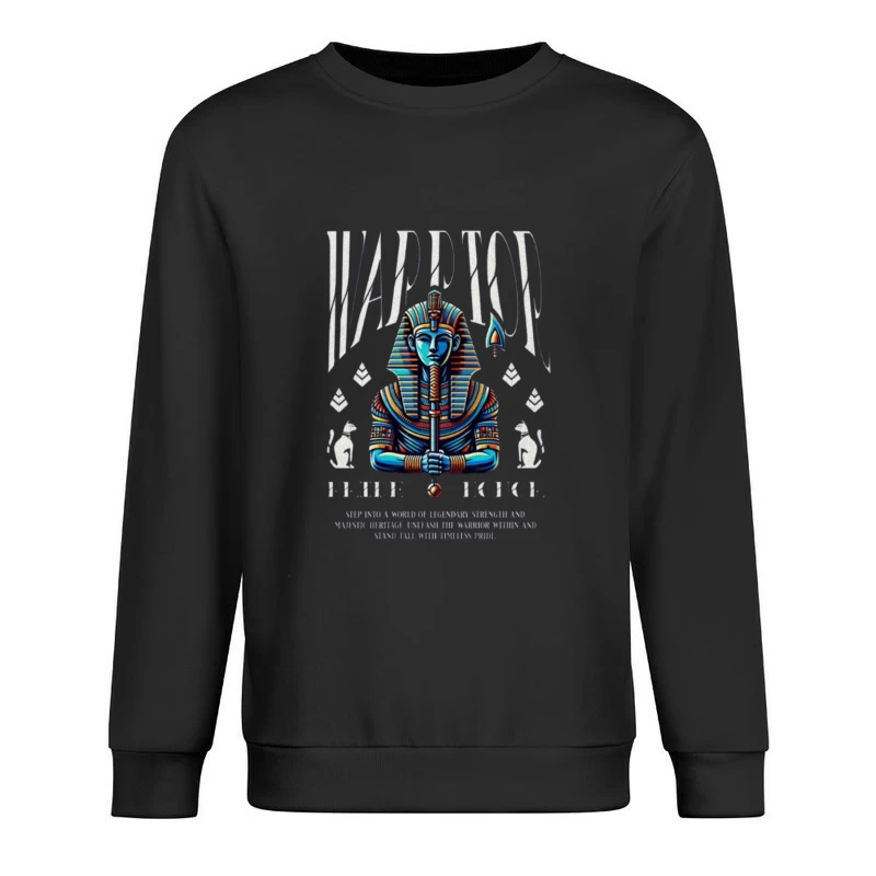 Majestic Egyptian Pharaoh - Pride and Honor Illustration Male Pullover Sweatshirt