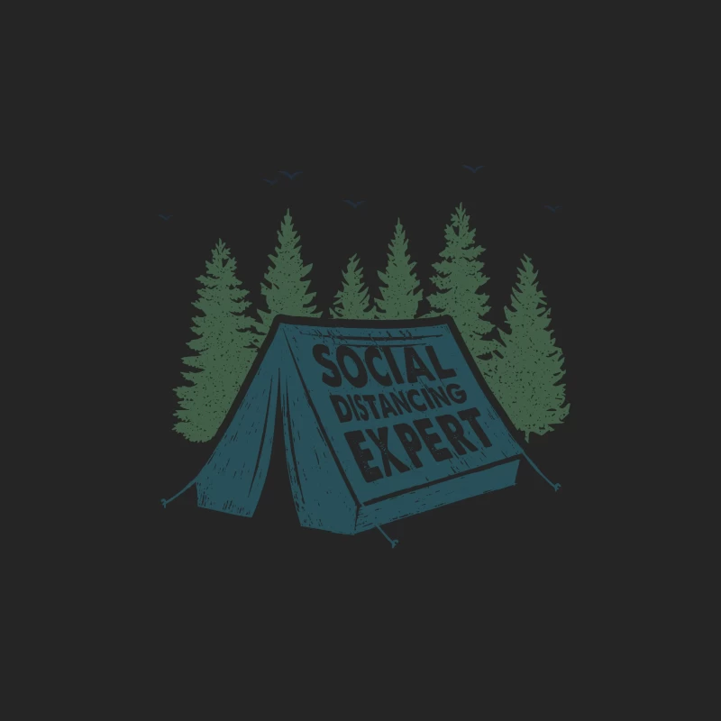 Expert en distanciation sociale en camping Femme Sweat-shirt à enfiler