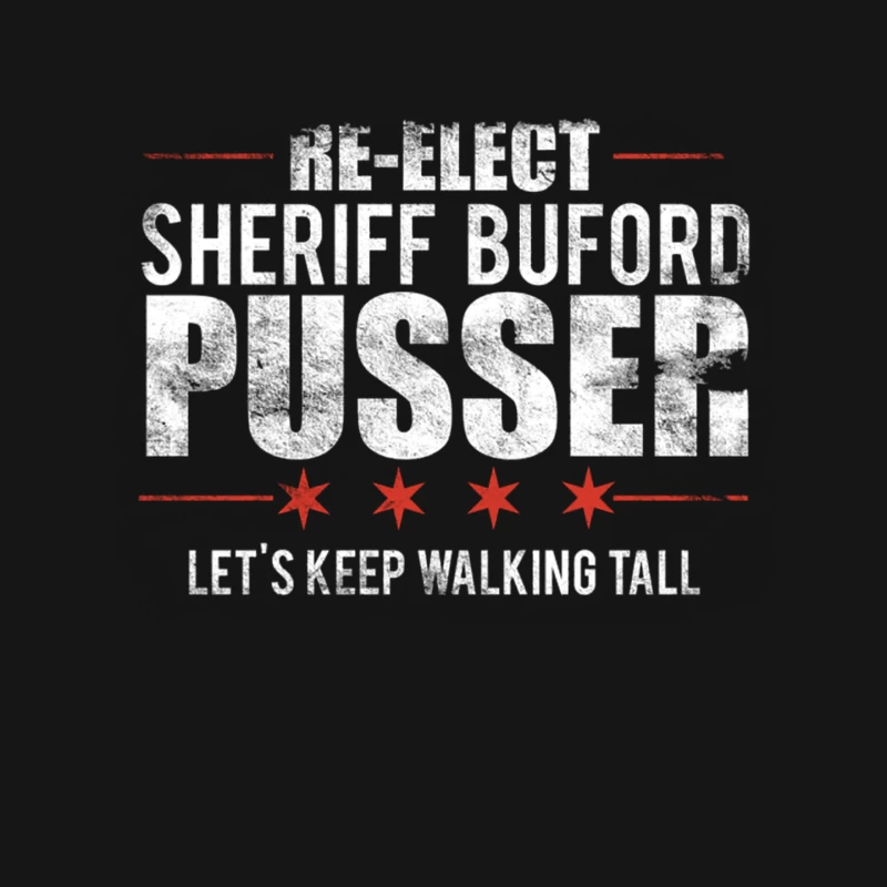 Re-elect Buford Pusser Sheriff, distressed Mouse Pad