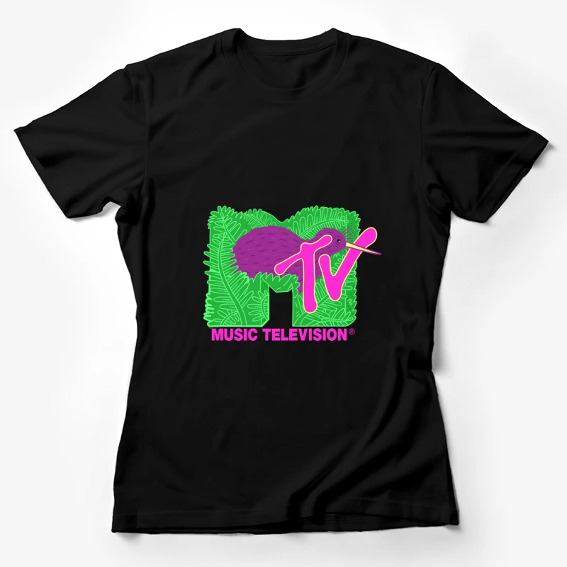 MTV-Logo mit Kiwi und Blättern Damen T-Shirt
