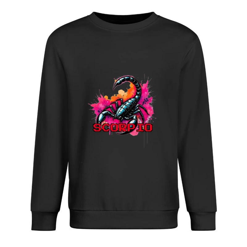 Scorpio Zodiac Art Male Pullover Sweatshirt