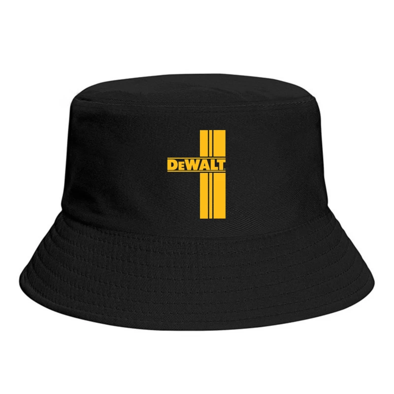 DeWalt Power Tools Brand Logo in Yellow Bucket Hat