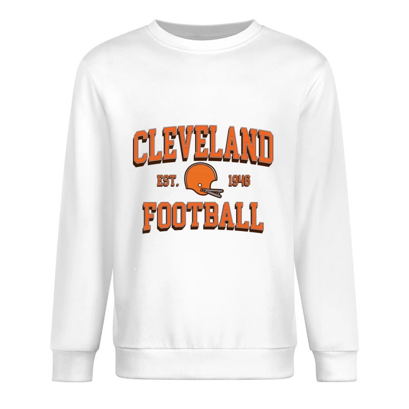 Cleveland Browns NFL Football Team Vintage Logo Est. 1946 Male Pullover Sweatshirt