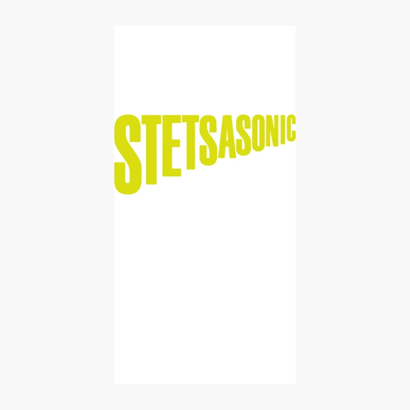 Yellow Stetsasonic Typography Logo iPhone Case
