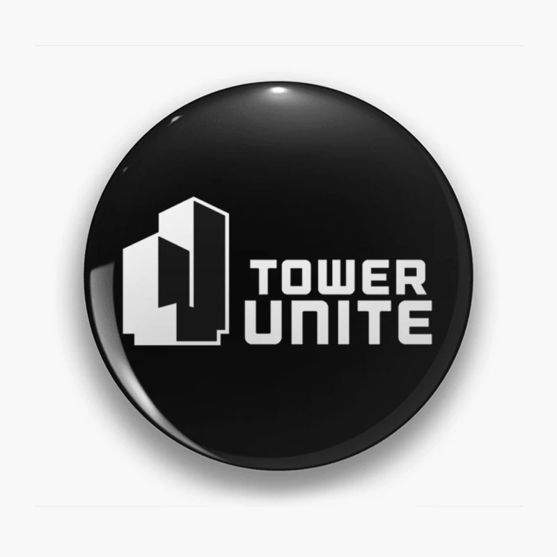 Minimalist Tower Unite Logo Design in Black and White Pin