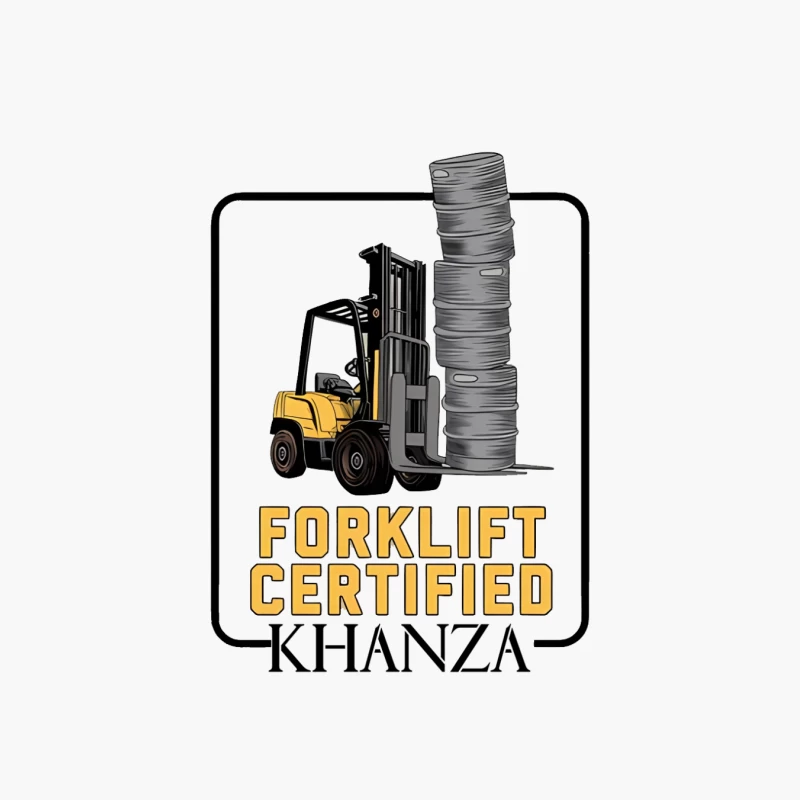 Forklift Certification Industrial Safety Equipment Logo Cotton Tote Bag