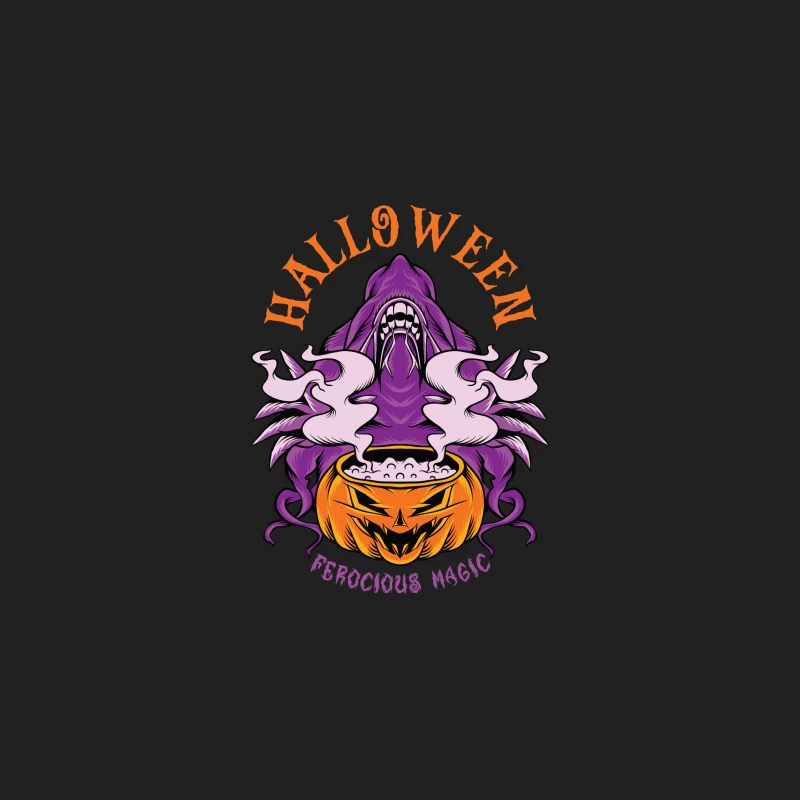 Halloween Ferocious Magic Design Bucket Hat