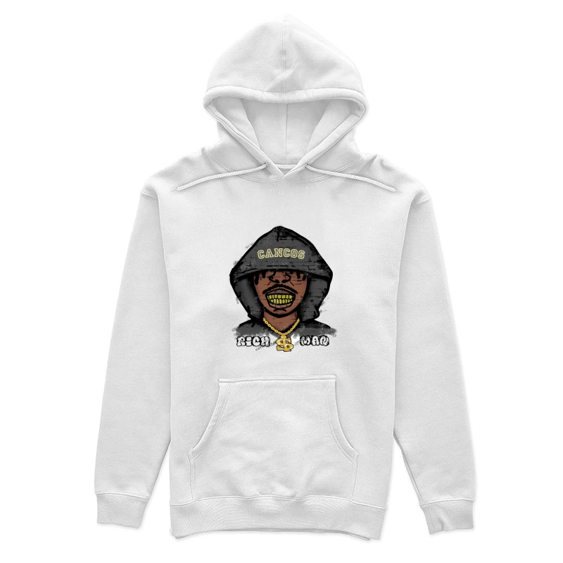 Street Art Charakter mit Kapuze Damen Pullover Hoodie