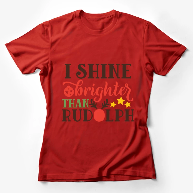 T-shirt Noël Brillant Femme T-Shirt