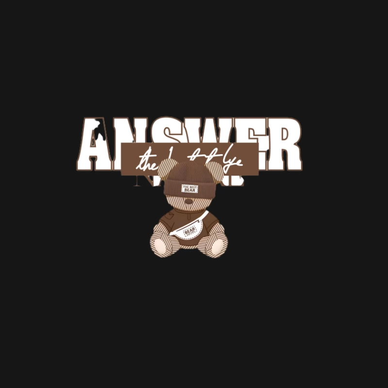 Bärendesign mit Schriftzug Herren T-Shirt