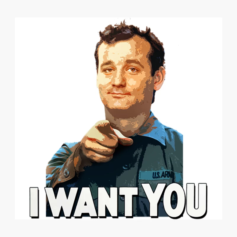 Stripes - I want YOU Throw Pillow
