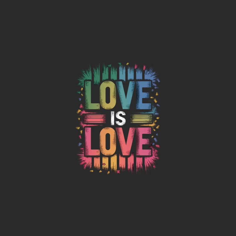 Rainbow Love Typography Inspiration Design Baseball Cap