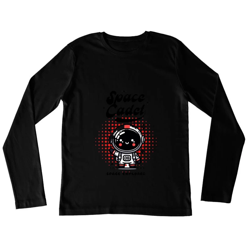 Adorable Space Cadet Astronaute Femme Manches Longues T-Shirt
