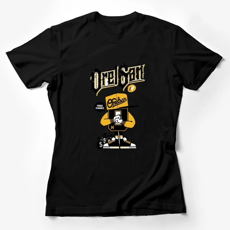Moderne Streetwear Illustration Damen T-Shirt