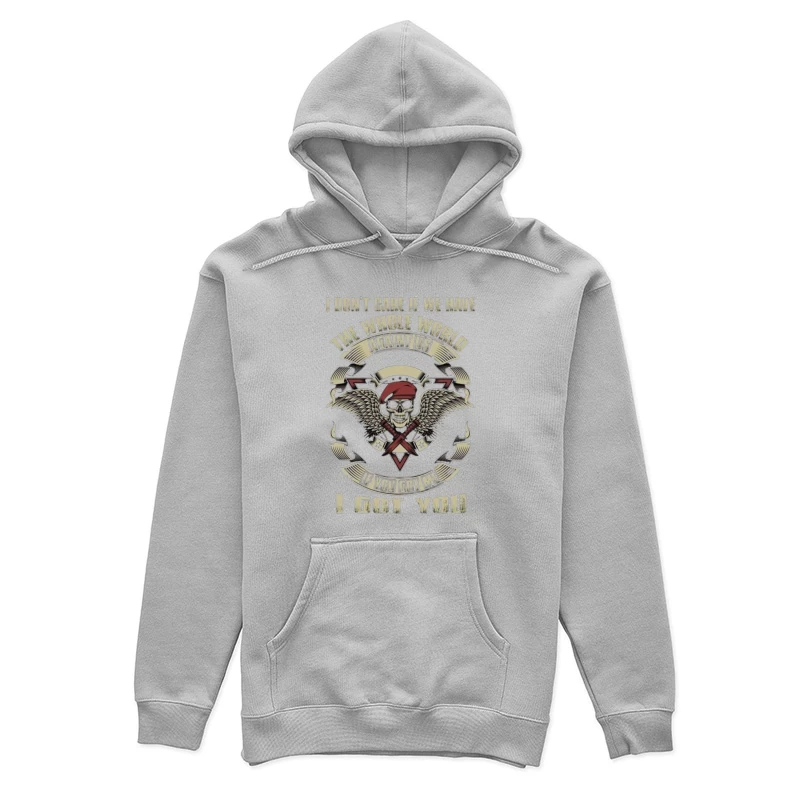 Motivational Military Solidarity Design Female Pullover Hoodie