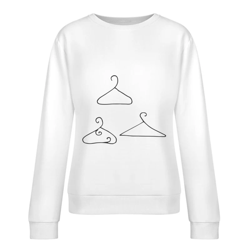 Cintres en métal design Femme Sweat-shirt à enfiler