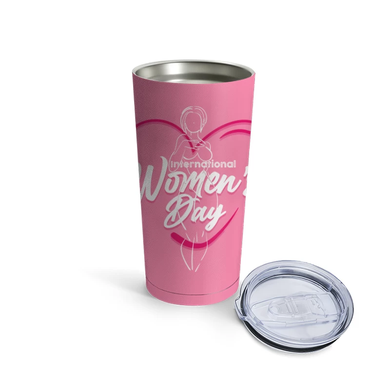 Elegant International Women's Day Design Travel Mug