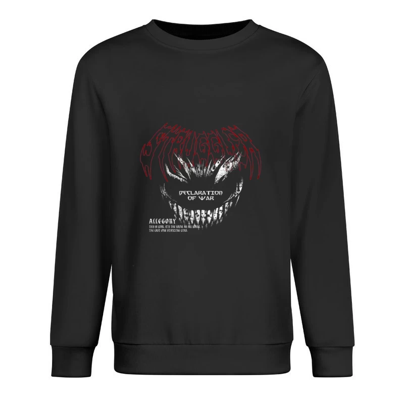 Schreckliches Lächeln im Kriegsdesign Herren Pullover Sweatshirt
