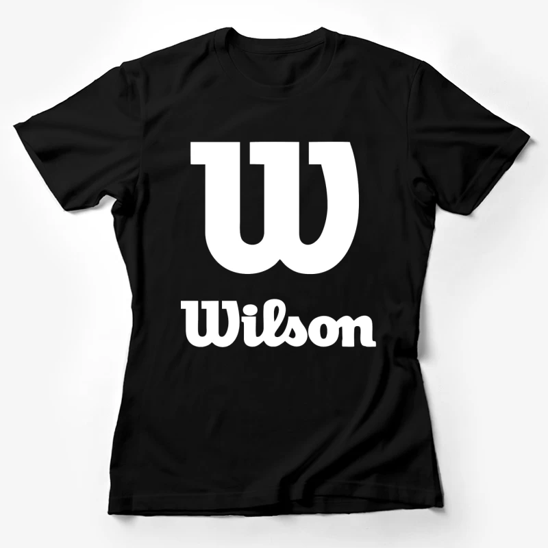 Wilson Sports Brand White Logo Design Female T-Shirt