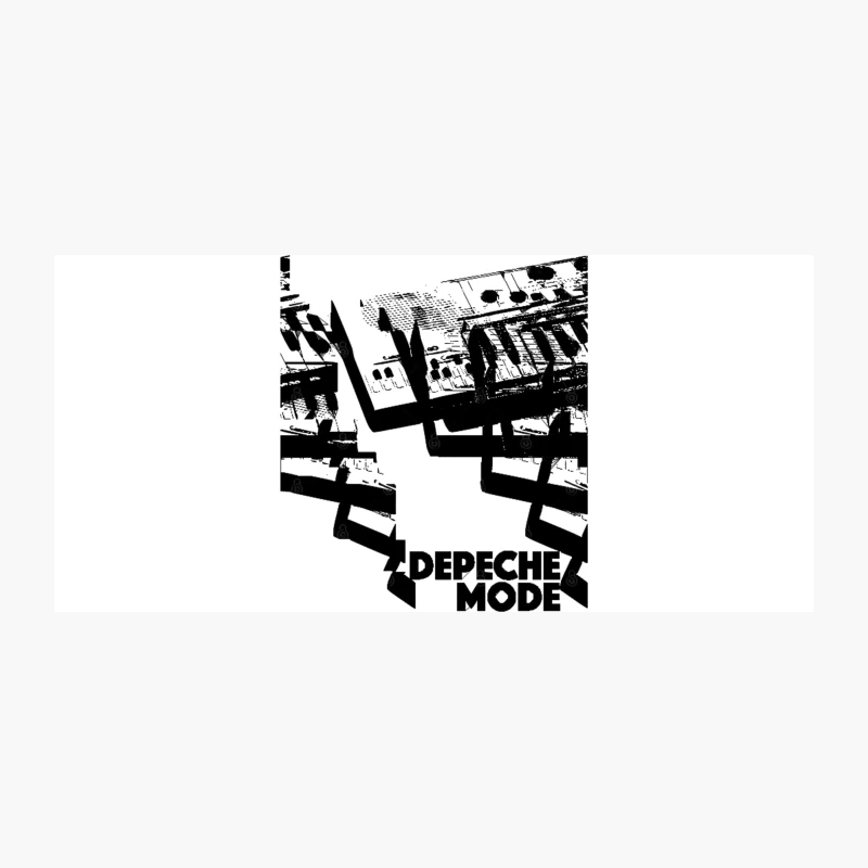 Depeche Mode 80s Original Retro Tribute Artwork Design Coffee Mug