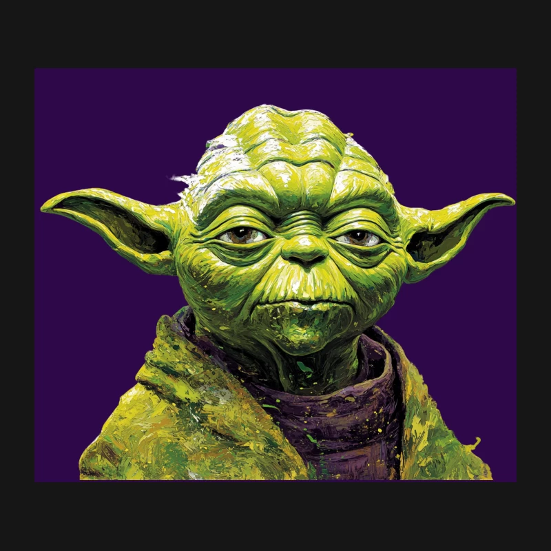 Iconic Green Alien Jedi Master from Star Wars Mouse Pad