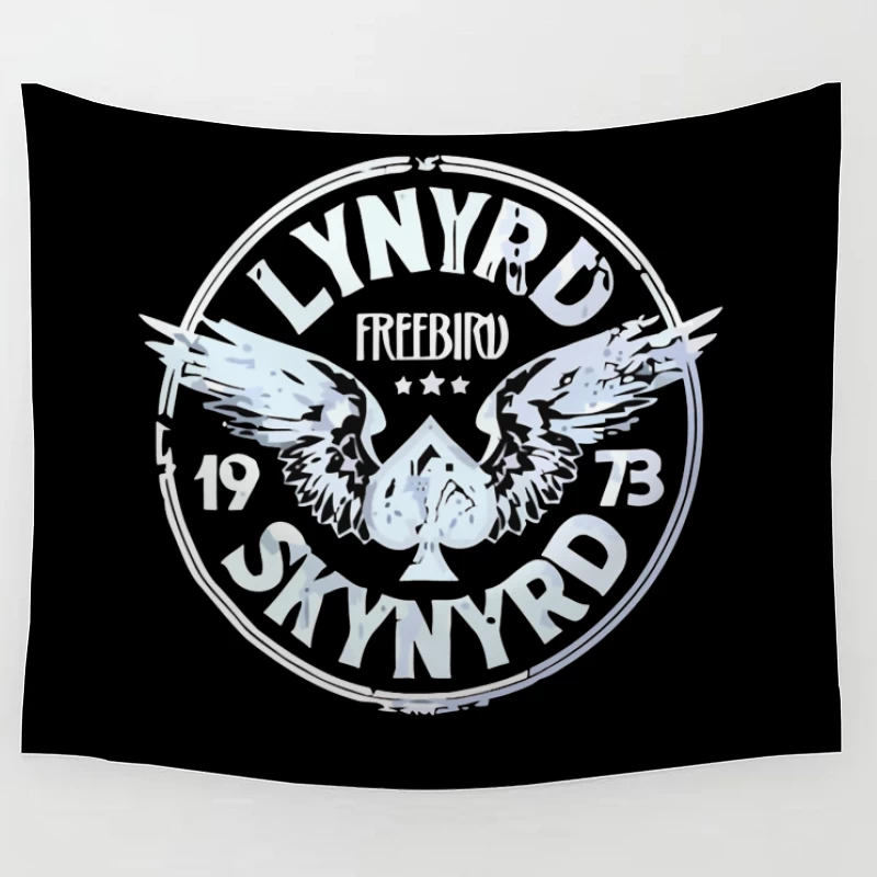 Lynyrd Skynyrd Freebird Winged Spade Logo 1973 Tapestry