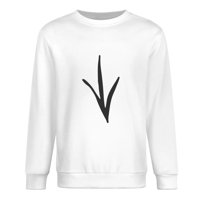 Empreinte d'oiseau minimaliste Homme Sweat-shirt à enfiler