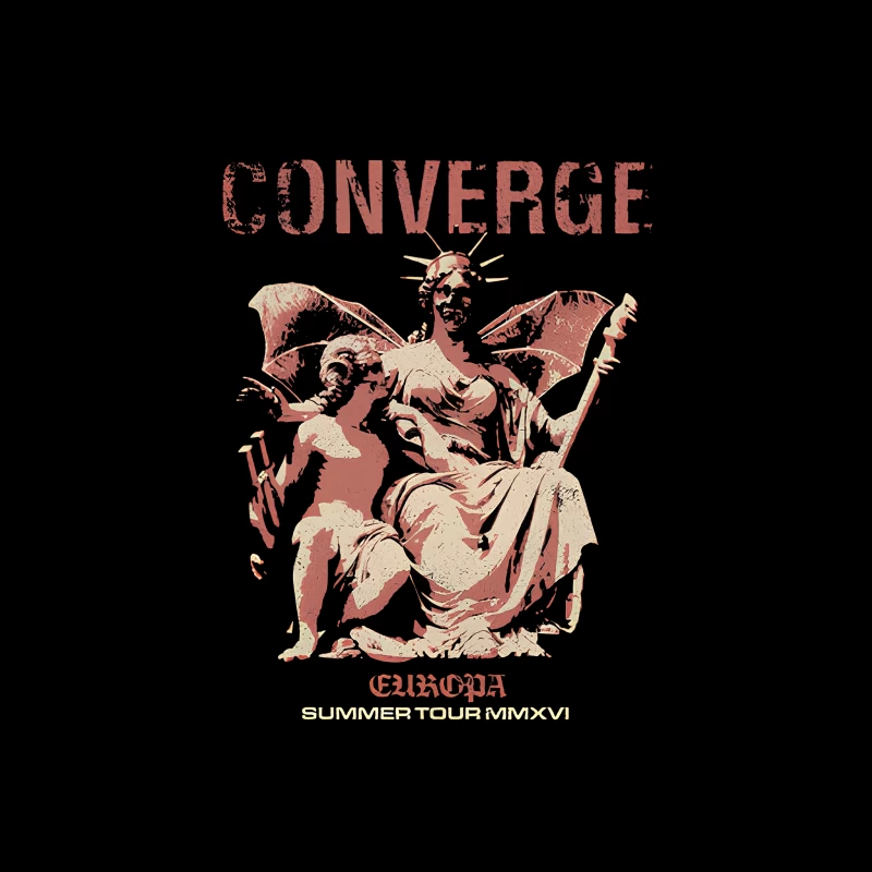 Converge European Tour Throw Pillow