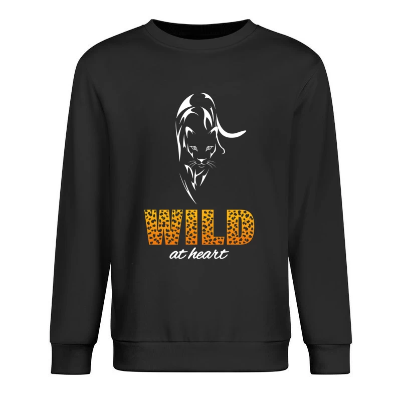 Wild at Heart – Bold Leopard Spirit Male Pullover Sweatshirt